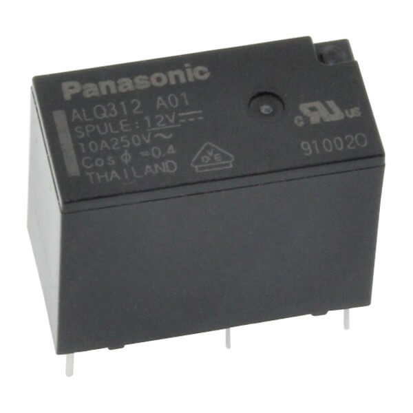 10Pcs New Panasonic Relay ALQ312 12VDC 4-pin 10A250VAC instead of JQ1AP-12V-F 