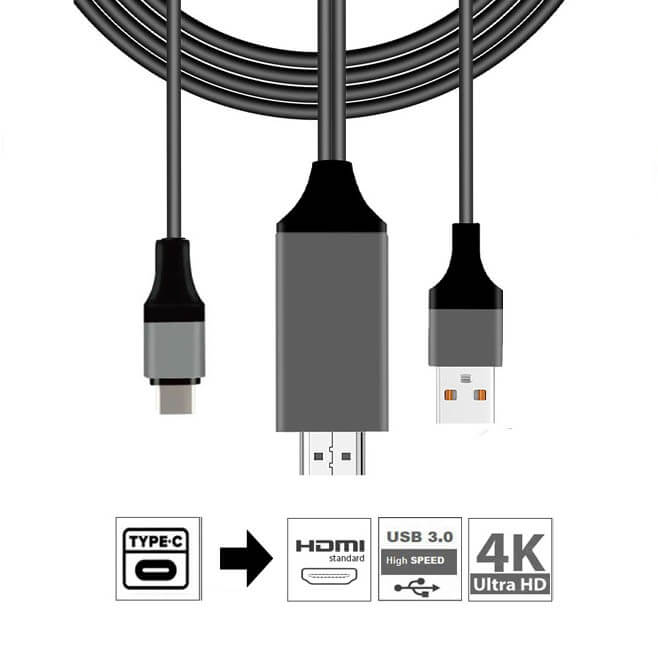 USB3.1 TYPE C-HDMI KABLO