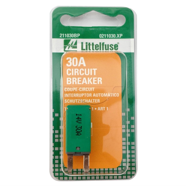LITTELFUSE 0211030.XP IND.CONT.CIRCUIT BREAKER 30A AUTO RESET