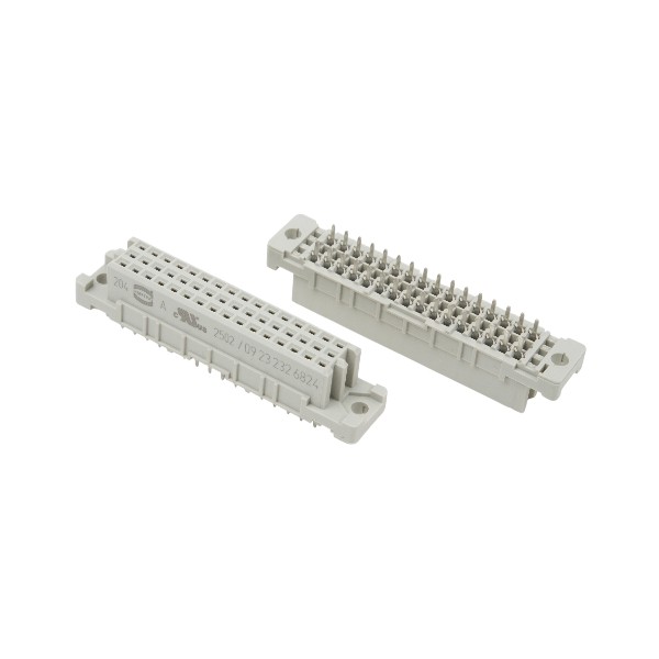 HARTING 09232326824 CONN. DIN 48PIN 2.54mm THT V/T FEMALE