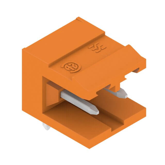 TERM.BLK.5.08MM 2P 90C MALE ORANGE WEIDMULLER - 1238060000