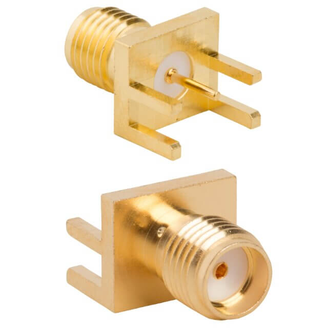 AMPHENOL 132255 CONNECTOR SMA RCPT STR 50OHM EDGE MNT
