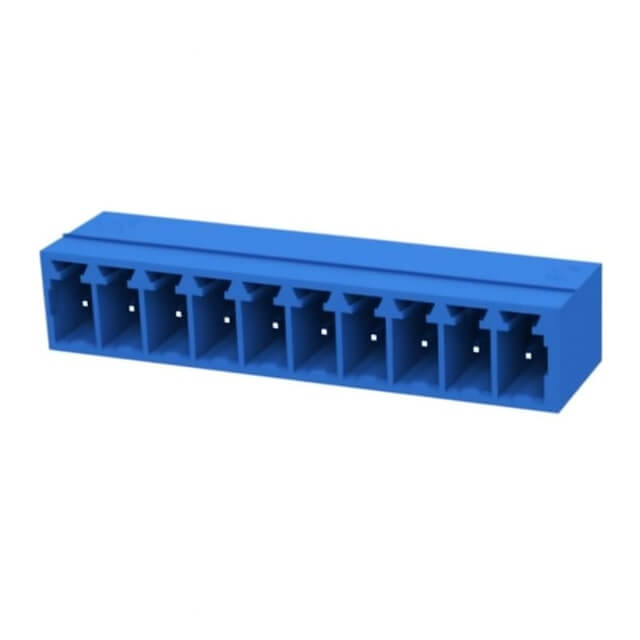 DEGSON/GAOSONG 15EDGRC-3.5-10P-12-00SH TERM.BLK.3.50MM 10P 90C MALE BLUE CLOSED GAOSONG