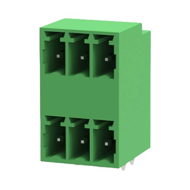 DEGSON 15EDGRHB-3.5-06P-14-00AH TERM.BLK.3.50MM 6P 90C MALE GREEN CLOSED