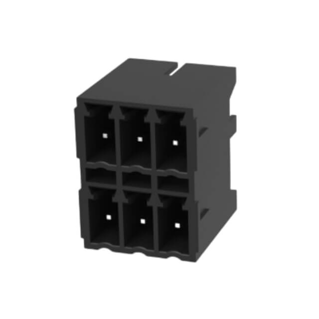 DEGSON 15EDGRHB-THR-3.81-06P-10 TERM.BLK.3.81MM 6PIN(2X3) THT R/A MALE BLACK
