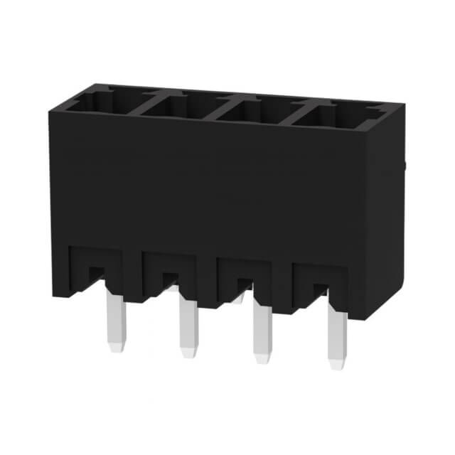 TERM.BLK.3.81MM 4P 180C MALE BLACK CLOSED - 15EDGVC-3.81-04P-13-00AH