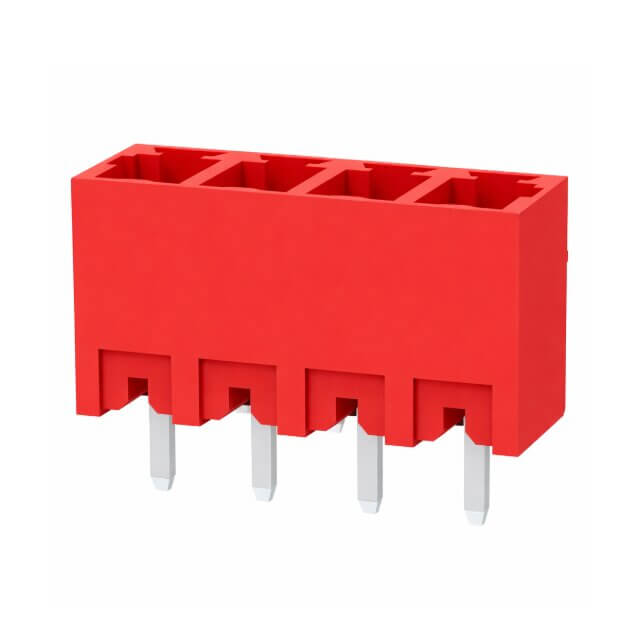 DEGSON 15EDGVC-3.81-04P-16-00ZH TERM.BLK.3.81MM 4P 180C MALE RED CLOSED