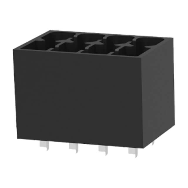 DEGSON 15EDGVHC-THR-3.5-08P-13- TERM.BLK.3.50MM 8PIN(2X4) THT V/T MALE BLACK
