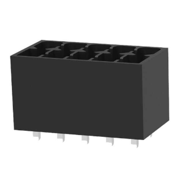 DEGSON 15EDGVHC-THR-3.5-10P-13- TERM.BLK.3.50MM 10PIN(2X5) THT V/T MALE BLACK