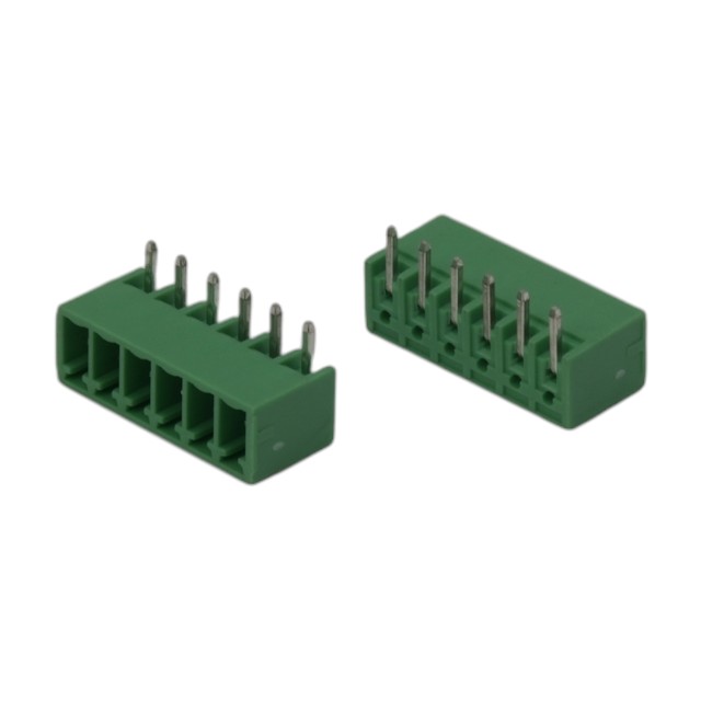 TERM.BLK.3.50MM 6P 90C MALE GREEN CLOSED - 15EGTRC-3.5-06P-14-00AH