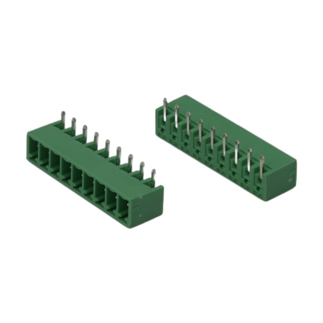 TERM.BLK.3.81MM 9P 90C MALE GREEN CLOSED - 15EGTRC-3.81-09P-14-00AH