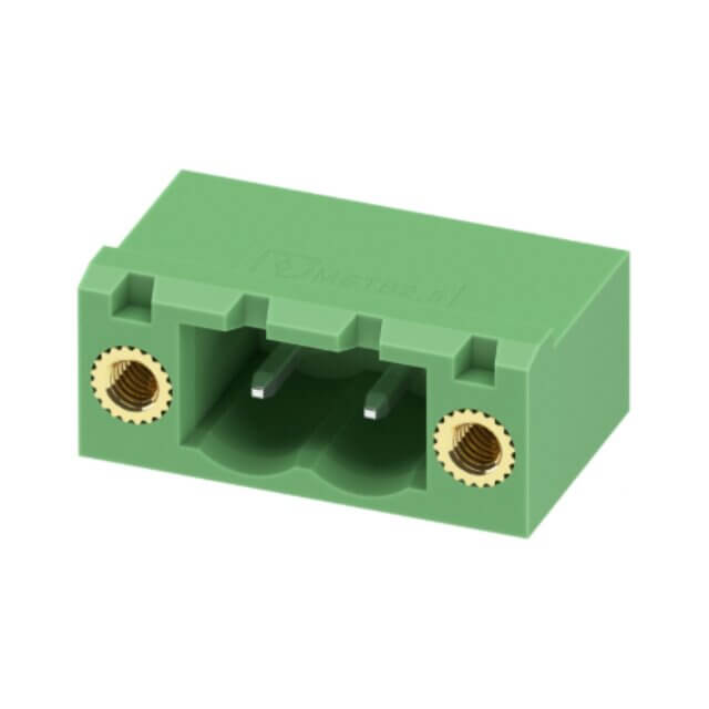 PHOENIX 1776508 TERM.BLK.5.08MM 2P TH R/A GREEN