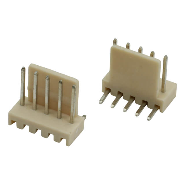 CON.T.B.2.54MM 5P LOW THT R/A MALE IVORY - 2.54-05-R1-IVORY