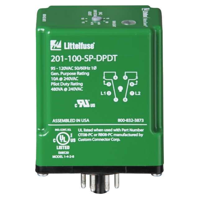 LITTELFUSE 201-100-SP IND.CONT.1-PHASE PLUG-IN VOLTAGE MONITOR