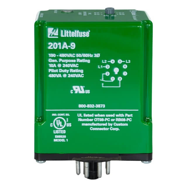 LITTELFUSE 201A-9 IND.CONT.3-PHASE PLUG-IN VOLTAGE MONITOR