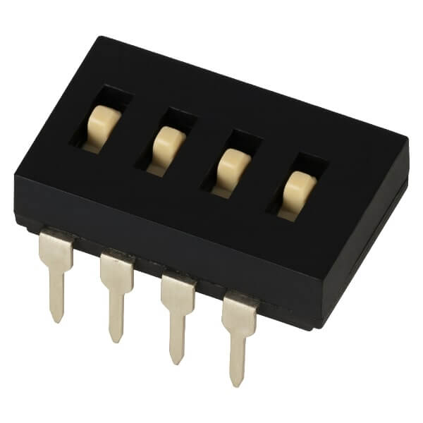 CTS 210-4MS SWITCH SLIDE DIP SPST 0.1A 20V
