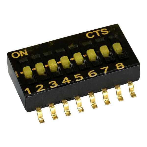CTS 218-8LPSTR SWITCH SLIDE DIP SPST 0.025A 24V