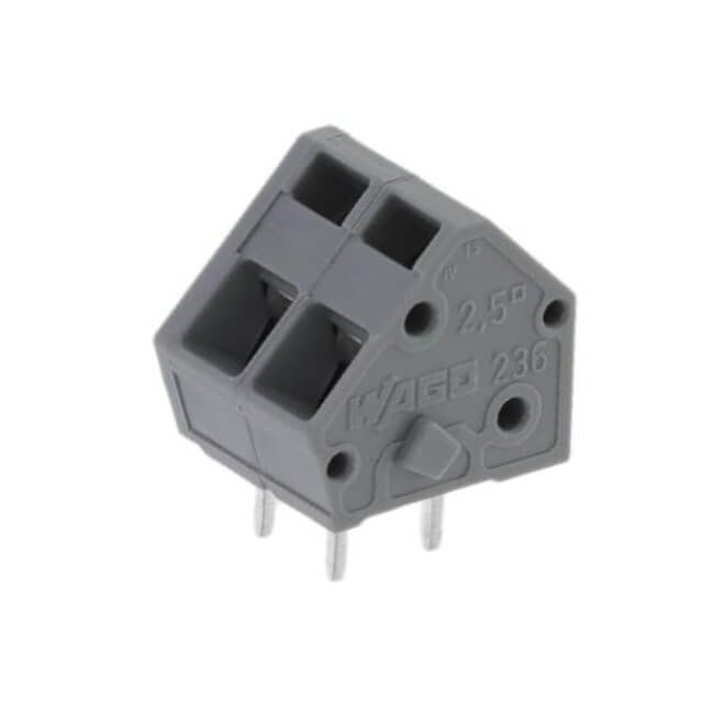 WAGO 236-402 TERM.BLK.5.08MM 2P 180C MALE WAGO