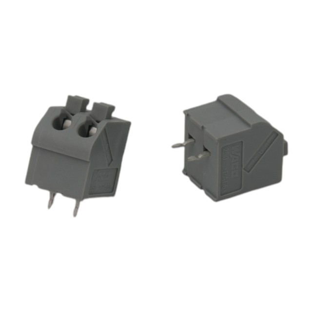 TERM.BLK.5.00MM 2P PCB TYPE GRAY WAGO - 250-502
