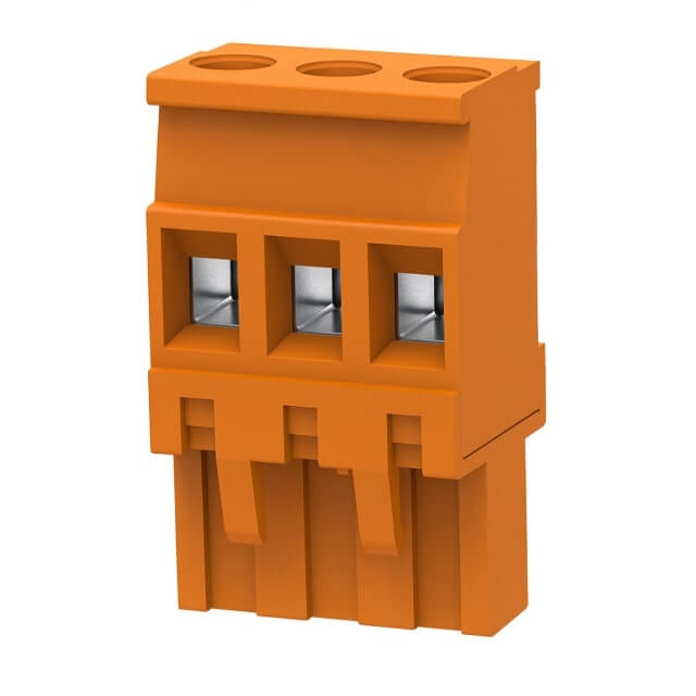 TERM.BLK.5.08MM 3P 180C FEMALE ORANGE - 2EDGKA-5.08-03P-15-00AH