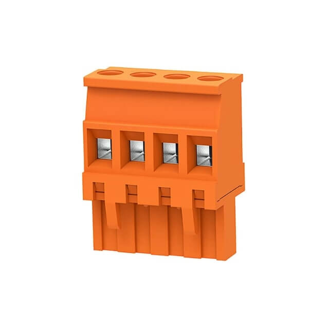 TERM.BLK.5.08MM 4P 180C FEMALE ORANGE - 2EDGKA-5.08-04P-15-00AH