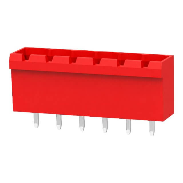 DEGSON 2EDGVC-5.08-06P-16-00AH TERM.BLK.5.08MM 6P 180C MALE RED CLOSED