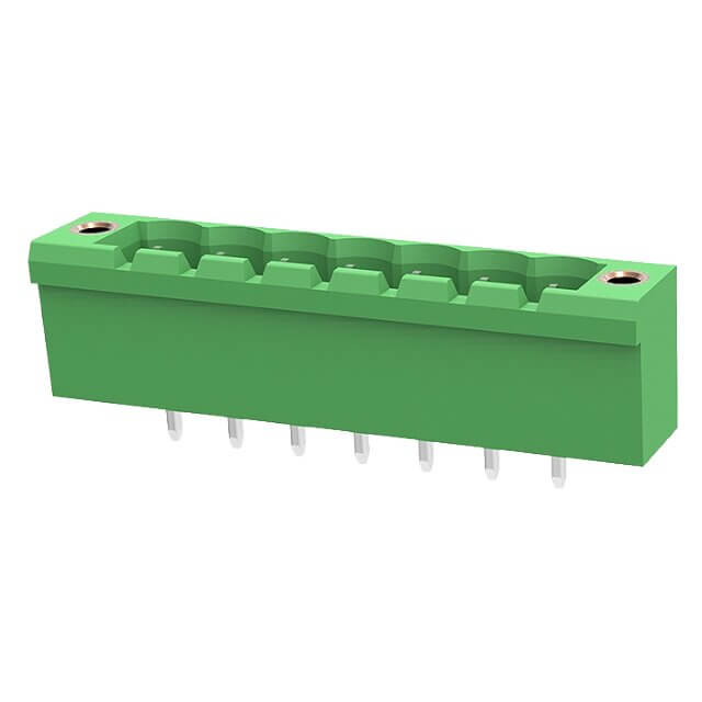 DEGSON 2EDGVM-5.08-07P-14-100AH TERM.BLK.5.08MM 7P MALE 180C GREEN SCREW MOUNT