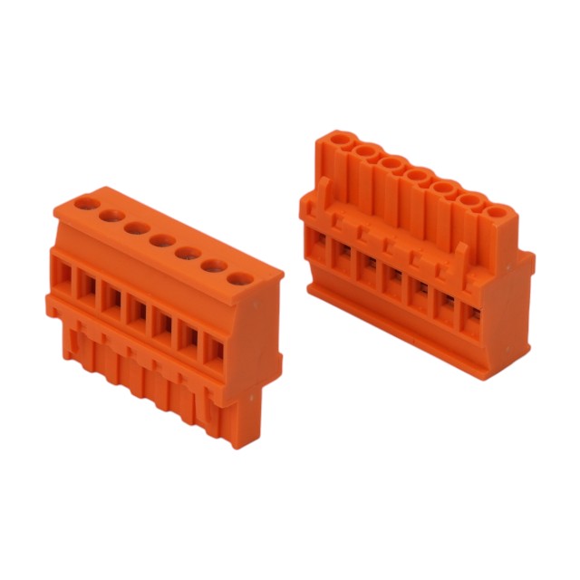 TERM.BLK.5.08MM 7P 180C FEMALE ORANGE - 2EGTKA-5.08-07P-15-100AH