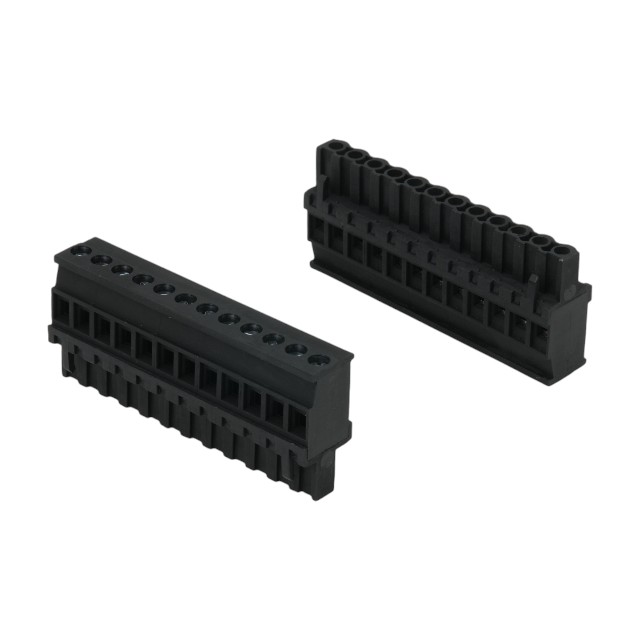 TERM.BLK.5.08MM 12P 180C FEMALE BLACK - 2EGTKA-5.08-12P-13-100AH