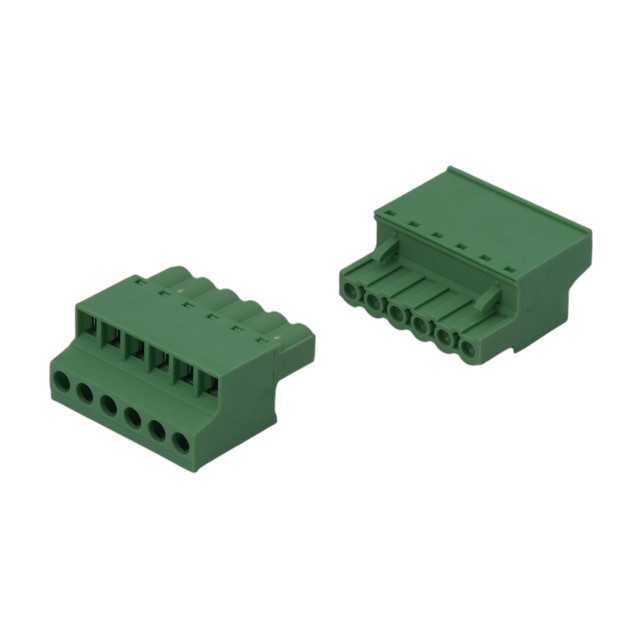 TERM BLOCK PLUG 5.08MM 6P 180/180 GREEN - 2EGTKC-5.08-06P-14-00AH