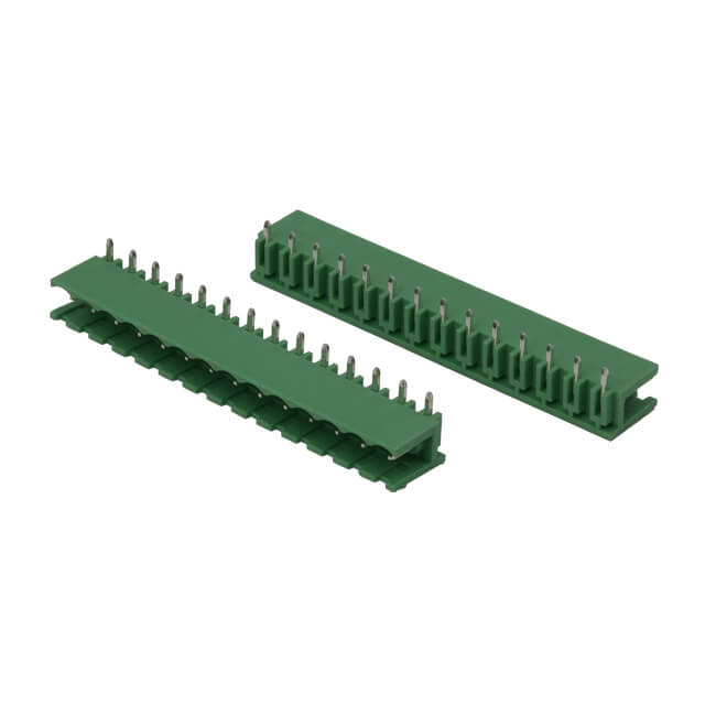 TERM.BLK.5.08MM 14P 90C MALE GREEN OPEN - 2EGTR-5.08-14P-14-00AH