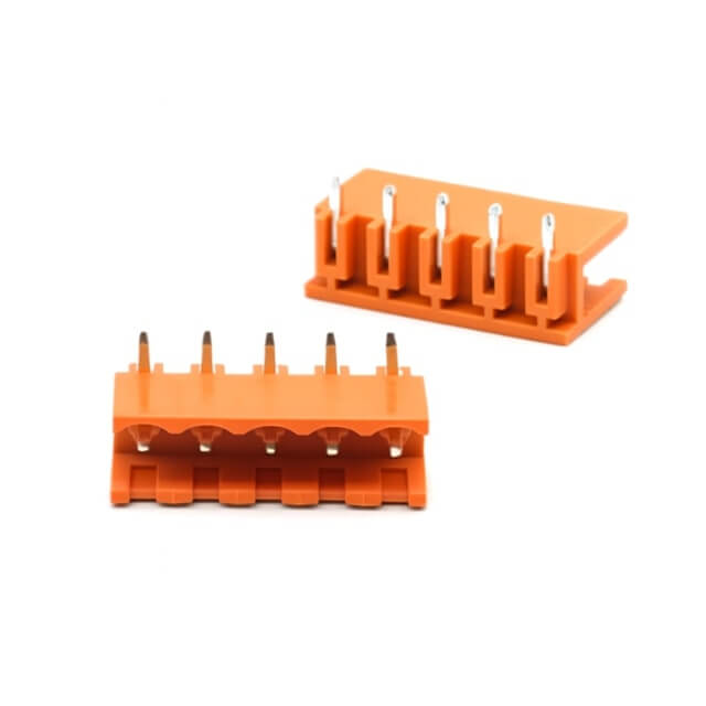 GOLTEN 2EGTR-7.62-05P-15-00AH TERM.BLK.7.62MM 5P 90C MALE ORANGE
