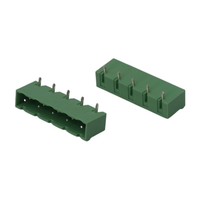 TERM.BLK.7.50MM 5P 90C MALE GREEN CLOSED - 2EGTRC-7.5-05P-14-100AH