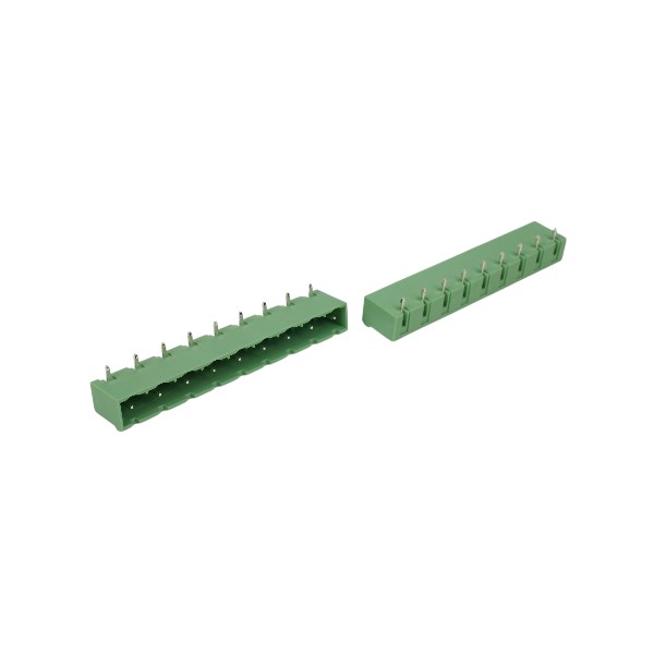 GOLTEN 2EGTRC-7.5-09P-14-100AH TERM.BLK.7.50MM 9P 90C MALE GREEN CLOSED