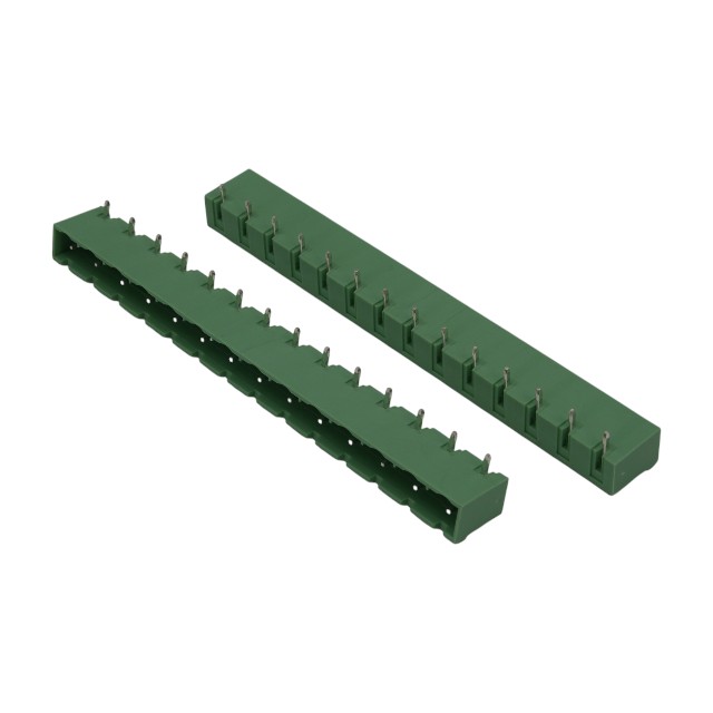 TERM.BLK.7.50MM 14P 90C MALE GREEN CLOSED - 2EGTRC-7.5-14P-14-100AH