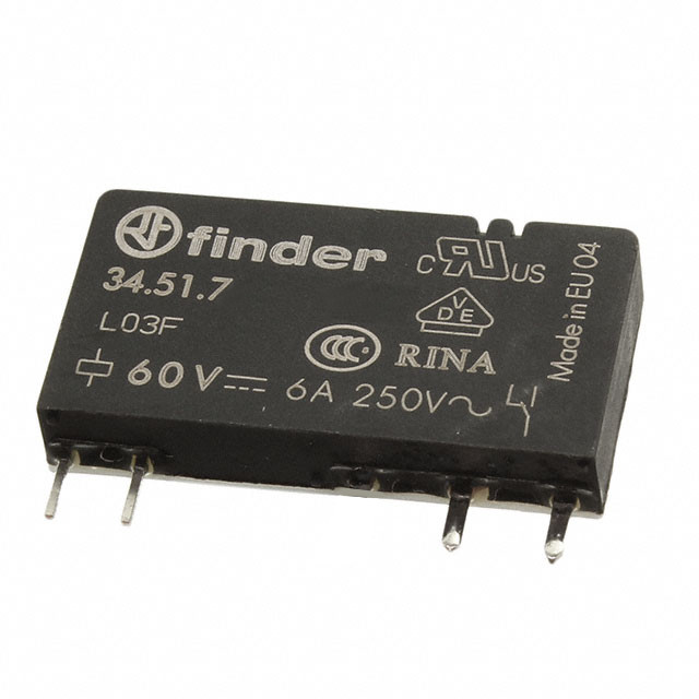 FINDER 34.51.7.048.0310 RELAY POWER SLIM 6A 48V 1 Form A AgNi Type