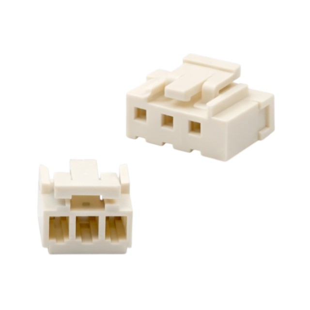 CON.T.B.3.96MM 3P 180C FEMALE LOCKED WHITE - 3960S03 01