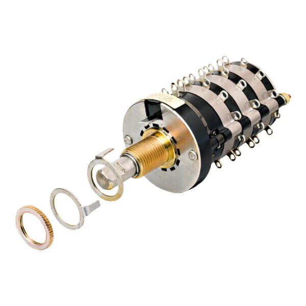 GRAYHILL 44HS60-03-1-04N ROTARY SWITCH 60DEG 3 DECK 1 POLE 4 POSITION NONSH