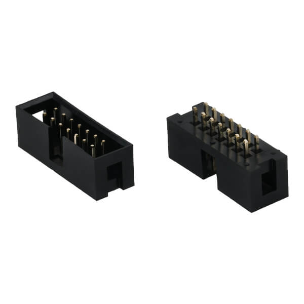 BOX HEADER 14PIN (2x7) 2.54mm THT V/T MALE BLACK