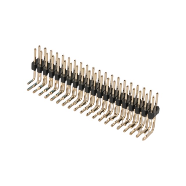 PIN HEADER 40PIN(2X20) 2.54mm THT R/A 6X3X7MM - 5PH1RDA25-220G0NNBL6X3X