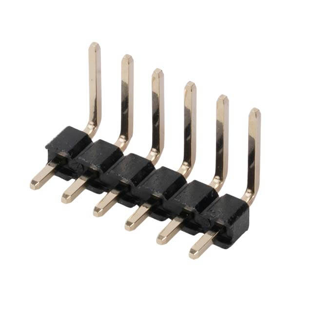 PIN HEADER 6PIN(1x6) 2.54mm THT R/A 6X3X4.5MM - 5PH1RUA25-106G0NNBL6X3X4