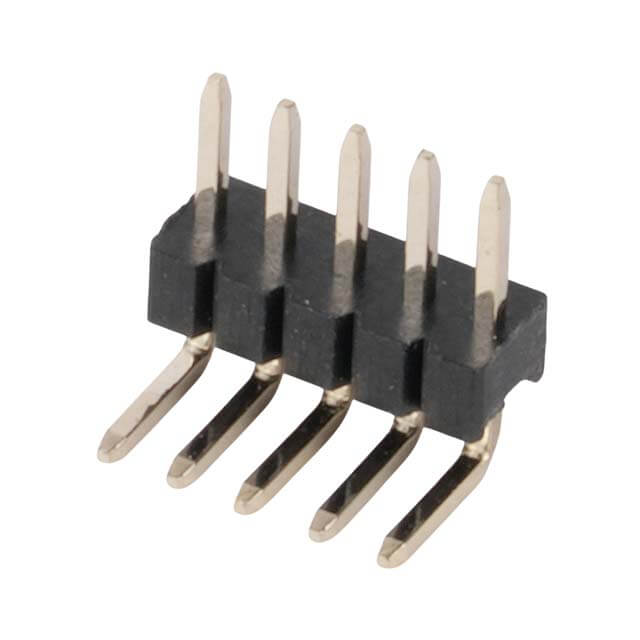 PIN HEADER 5PIN(1x5) 1.27mm THT R/A 2.9X2.2X2.7MM - 5PH3RDA15-105G0NNBU2.9X2