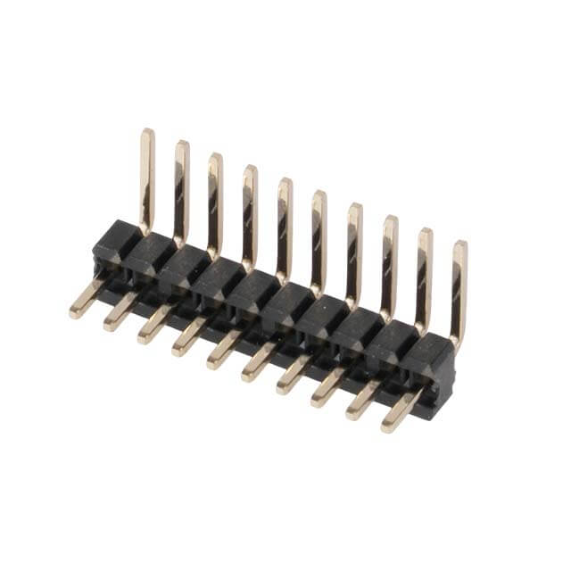 PIN HEADER 10PIN(1x10)1.27mm THT R/A 2.9X2.2X2.7MM - 5PH3RUA15-110G0NNBU2.9X2