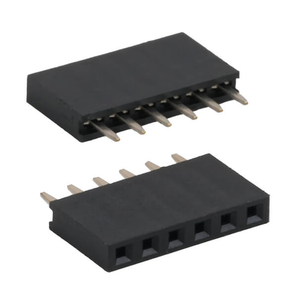 FEMALE HEADER 6PIN(1x6) 2.54mm THT V/T TRAY - 5PS1SDA85-106G0NNNAL-00