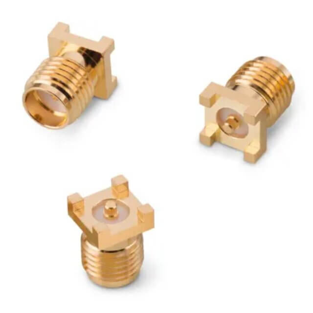 CONNECTOR SMA JACK STR 50 OHM PCB