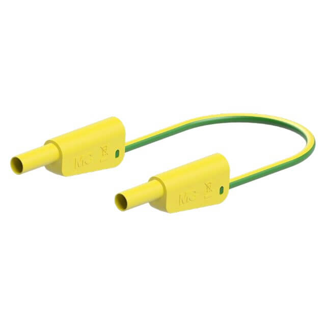 STAUBLI 66.2014-10020 4 MM SAFETY TEST LEAD 100 CM GREEN/YELLOW