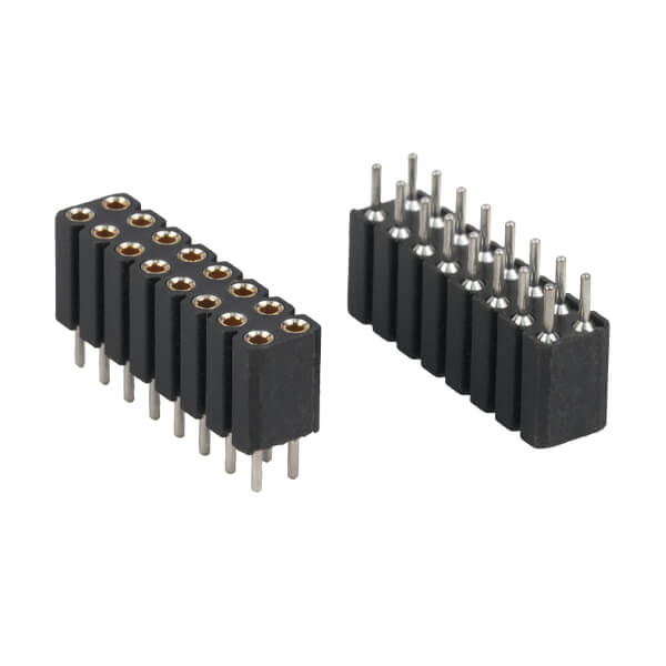 FEMALE HEADER 16PIN(2x8) 2.54mm THT V/T MACHINE PI - 803-87-016-10-001