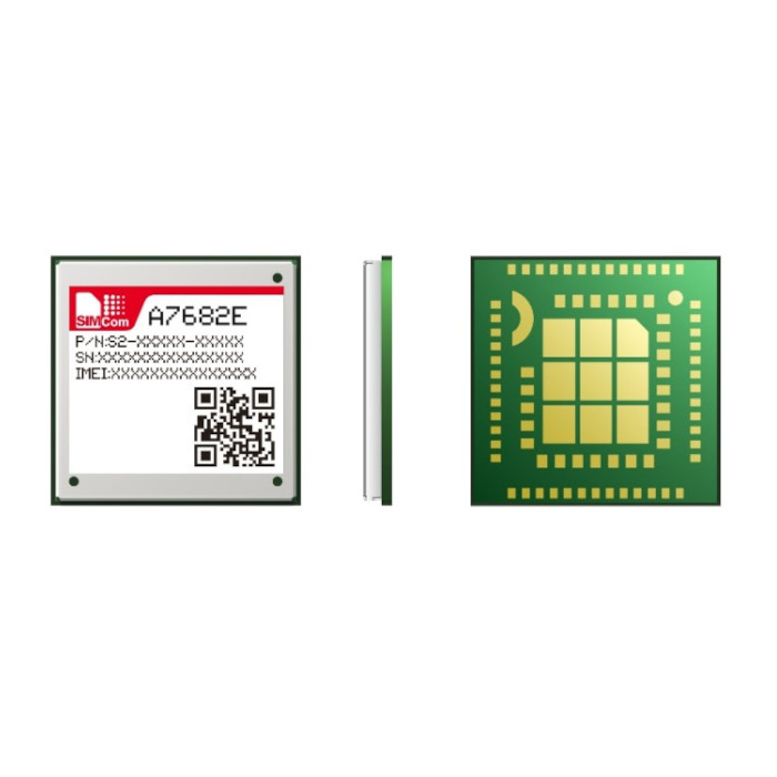 SIMCOM A7682E MODULE 4G LTE CAT 1 +2G GSM/GPRS/EDGE S2-10EC2