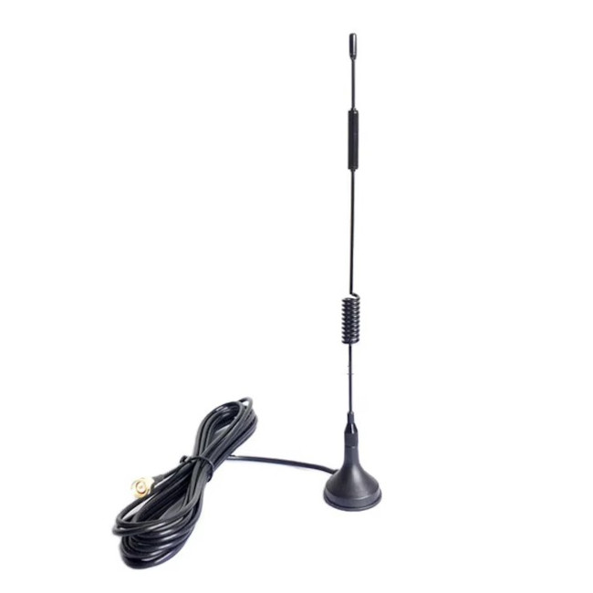 CHINMORE AA-C13MT35SMA-1364 MAGNETIC ANT.LTE GOLD SMA/M BLACK 5M CABLE RG58/U