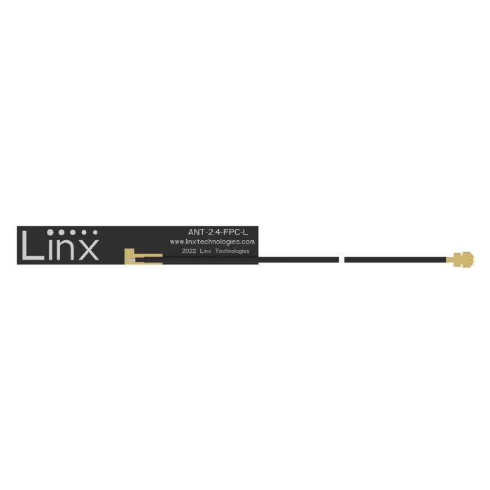 TE CONNECTIVITY ANT-2.4-FPC-LV100UF ANTENNA 2.4 FPC 45X7 100MM CBL UFL